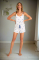 PJ Salvage Choose Happy Pyjama Shorts Colour: Blue Size: S