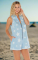 Show Me Your Mumu Reno Star Denim Romper Suit Size: S Colour: Blue