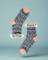 Sock Candy Floral Bow Ruffle Black Sheer Ankle Sock Size: One Size Colour: Multi
