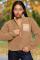 Samii Ryan Smiley® Sunshine Sherpa Jacket Size: M Colour: Brown
