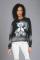 Lauren Moshi Lee Peace Teddy Crew Sweater Size: S Colour: Black