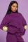 Samii Ryan Smiley® Purple Oversized Hoodie Size: S Colour: Purple