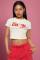 Samii Ryan x Smileyworld® Just Grow With It Baby Tee Colour: White Size: L