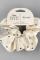 Kitsch & Mickey and Minnie Recycled Fabric Rhinestone Scrunchie Colour: Cream