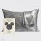 Kitsch & Mickey and Minnie Satin Pillowcase Standard Mickey Maze Colour: Grey
