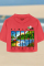 Newtone Cropper Beach Tee Colour: Red Size: 1