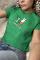 Daisy Street x I Love Miffy Crop Tee Colour: Green Size: 10