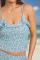 Daisy Street Ruffle Detail Bubble Lace Cami Top Size: 10 Colour: Blue