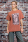 Daisy Street Blondie Washed Tyler Tee Colour: Dusted Clay Size: 12