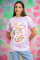 Daisy Street Strawberry Shortcake Tie Dye Tyler Tee Size: 10 Colour: White