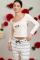 Daisy Street Embroidered Detail Long Sleeved Top Colour: Cream Size: 8