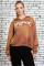 Daisy Street Problem V Neck Hoodie Colour: Brown Size: 10
