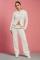 Daisy Street x Paul Frank Fold Over Flared Knit Trousers Colour: Cream Size: L