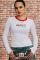 Paul Frank x Daisy Street Long Sleeved Ringer Top Colour: White Size: L