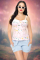 Unique Vintage Pink & Fairytale Print Billie Top Size: M Colour: White