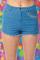 Care Bears x Unique Vintage Funshine Denim Shorts Size: S Colour: Blue