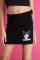 New Girl Order x Kuromi Contrast Leopard Print Mini Skirt Size: 10 Colour: Black