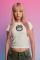 The Ragged Priest Mouthy Baby Tee Size: 12 Colour: White