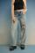 The Ragged Priest Dirty Wash Distressed Release Stud Jeans Size: 30" Colour: Blue