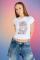 The Ragged Priest Kitty Baby Tee Size: 8 Colour: White
