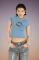 The Ragged Priest Delphine Baby Tee Size: 8 Colour: Blue