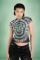 The Ragged Priest Tainted Tie Dye Baby Tee Size: 8 Colour: Black