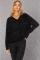 Beach Riot Joey Houndstooth Knit Sweater Size: M Colour: Black