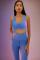 Beach Riot Mindy Gym Top in Imperial Two Tone Rib Size: M Colour: Purple