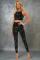 Beach Riot Piper Shooting Star Leggings as seen on Malin Andersson Size: L Colour: Black