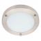 Spa 180mm Delphi LED Flush Ceiling Light 12W Cool White Opal Glass and Satin Nickel