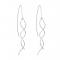 Silver Plated Spiral Thread Earrings