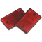 Sealey TB24 Reflex Reflector Red Oblong Pack of 2