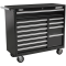 Sealey Superline Pro 12 Drawer Heavy Duty Roller Cabinet Black
