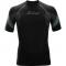 Snickers 9426 Mens FlexiWork Seamless Short Sleeve Shirt Black M