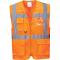 Portwest Athens Hi Vis MeshAir Executive Vest Orange L