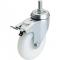 Draper Swivel Bolt Fixing Nylon Wheeled Casor and Brake 100mm