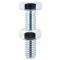 Hexagon Set Screws and Nuts Zinc Plated M12 100mm Pack of 2