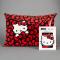 Hello Kitty x Kitsch Satin Pillowcase - Hello Kitty Bathes in a Sea of Bows Colour: Red