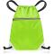 Drawstring Gym Bag from Waterproof Recycled Polyester - Rucksack for Sport, PE, Swim, Beach, Yoga, Travel (Neon Green)