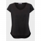 Ladies Linen Blend Burn-Out Loose Fit T-Shirt