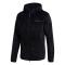 adidas ZNE Full-Zip Velour Hoodie - Black