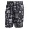 adidas Classic-Length Graphic Swim Shorts - Black