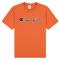 Champion Crewneck Spellout Logo T-Shirt - Orange