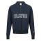 Champion Polo Neck Bookstore Spellout Logo Sweatshirt - Navy