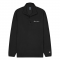Champion Half Zip-Up Script Logo Fleece Sweatshirt - Black