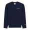 Champion Sweatshirt Small Script Logo Embroidery - Navy