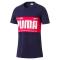 Puma Graphic Logo Block T Shirt - Navy