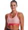 Under Armour Womens HeatGear Mid Keyhole Sports Bra - Pink