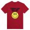 TCOGB2 Smiley: Heavyweight Unisex Crewneck T-shirt | Color: Red | Size: M