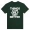 TCOGB3 Hamnett white: Heavyweight Unisex Crewneck T-shirt | Color: Forest Green | Size: L